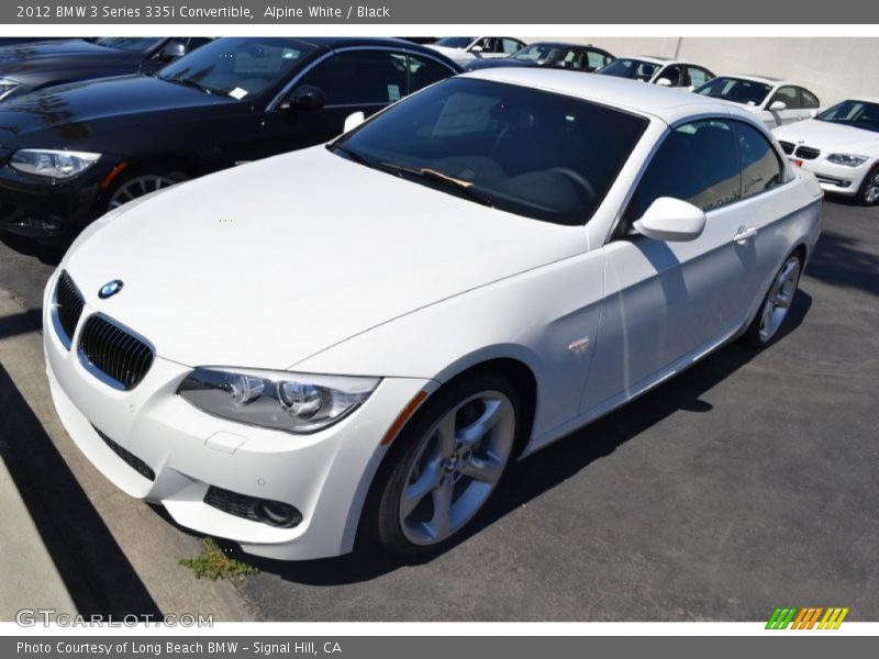Alpine White / Black 2012 BMW 3 Series 335i Convertible