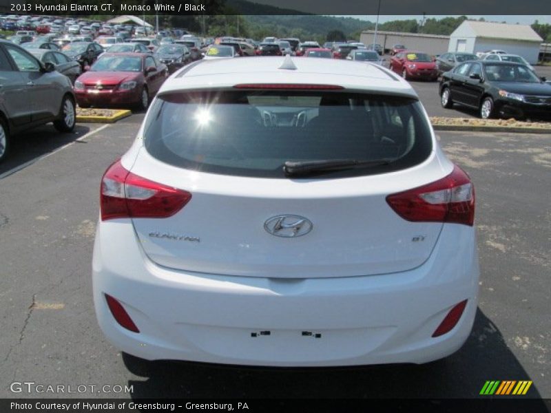 Monaco White / Black 2013 Hyundai Elantra GT