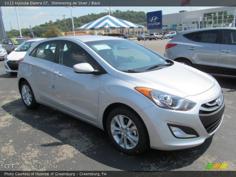 Shimmering Air Silver / Black 2013 Hyundai Elantra GT