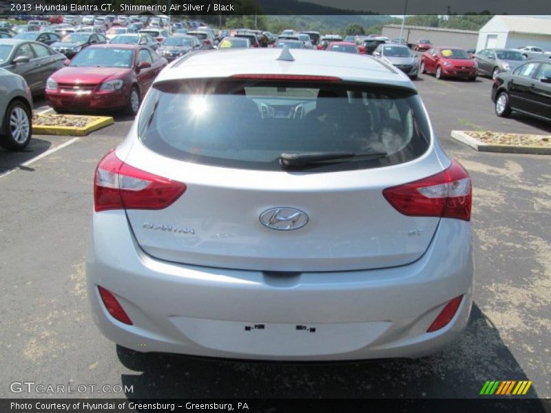 Shimmering Air Silver / Black 2013 Hyundai Elantra GT