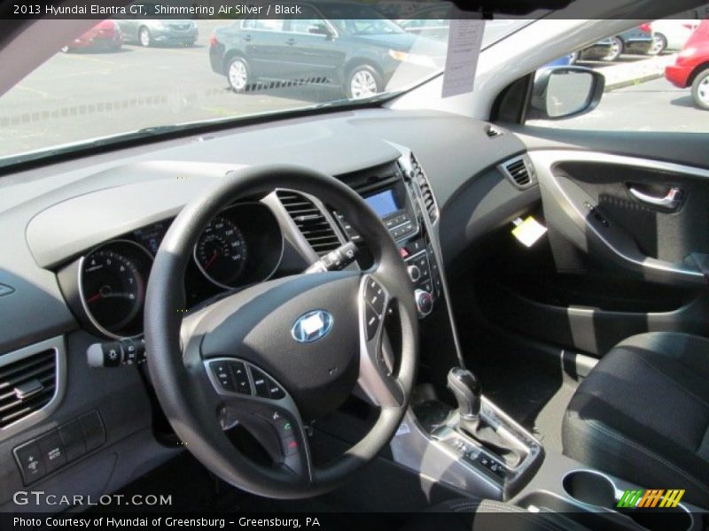 Shimmering Air Silver / Black 2013 Hyundai Elantra GT