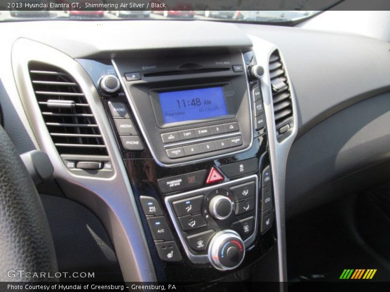 Shimmering Air Silver / Black 2013 Hyundai Elantra GT