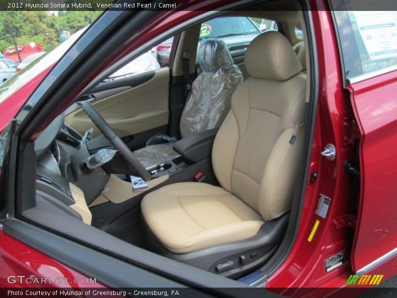 Venetian Red Pearl / Camel 2012 Hyundai Sonata Hybrid
