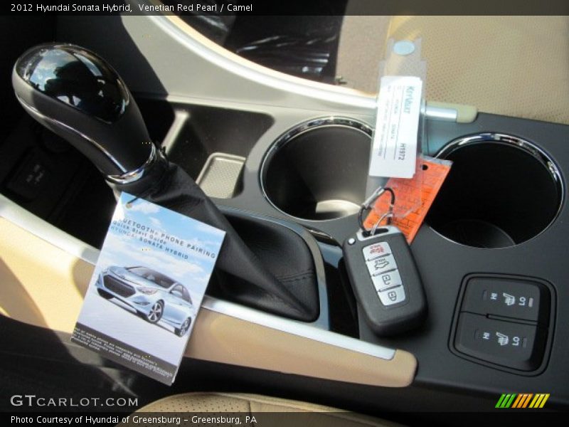 Venetian Red Pearl / Camel 2012 Hyundai Sonata Hybrid