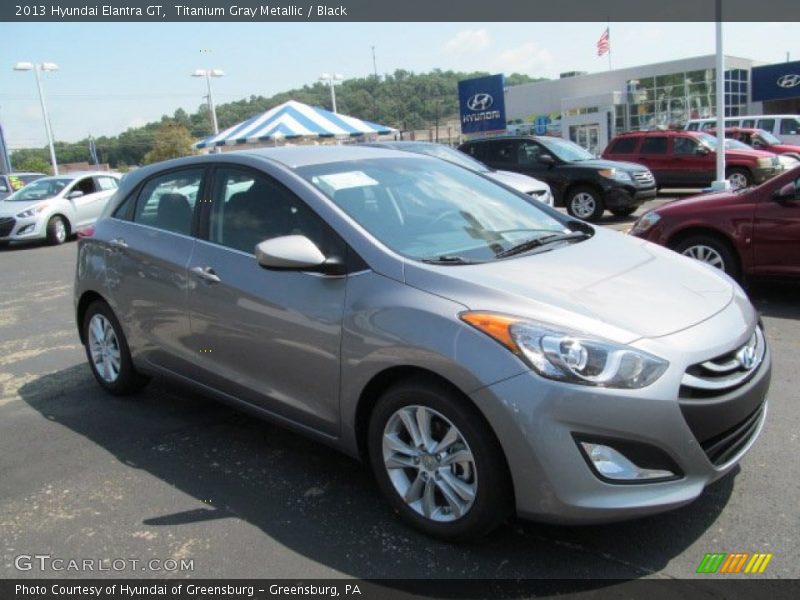 Titanium Gray Metallic / Black 2013 Hyundai Elantra GT