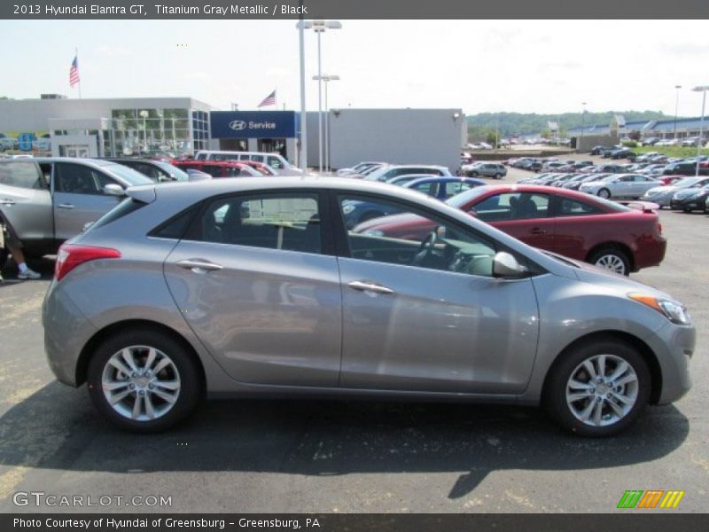 Titanium Gray Metallic / Black 2013 Hyundai Elantra GT