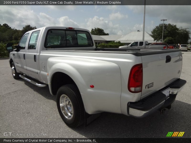 Silver Metallic / Medium Graphite 2000 Ford F350 Super Duty XLT Crew Cab Dually