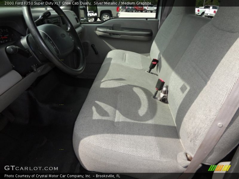 Silver Metallic / Medium Graphite 2000 Ford F350 Super Duty XLT Crew Cab Dually