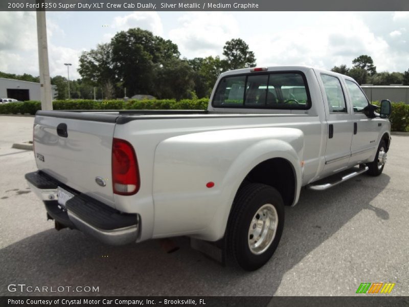 Silver Metallic / Medium Graphite 2000 Ford F350 Super Duty XLT Crew Cab Dually
