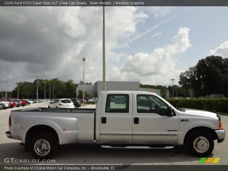Silver Metallic / Medium Graphite 2000 Ford F350 Super Duty XLT Crew Cab Dually