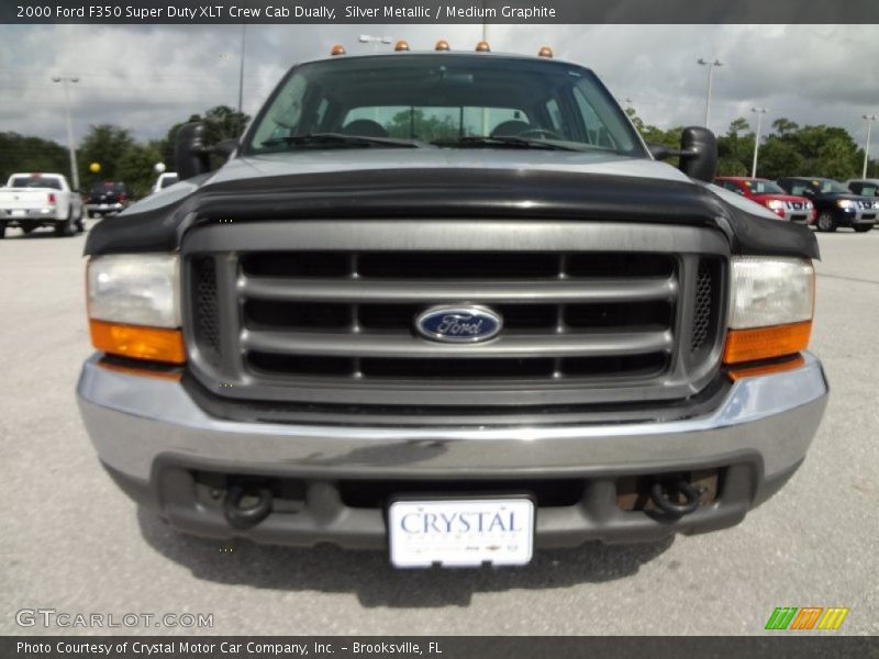 Silver Metallic / Medium Graphite 2000 Ford F350 Super Duty XLT Crew Cab Dually