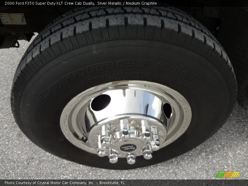 Silver Metallic / Medium Graphite 2000 Ford F350 Super Duty XLT Crew Cab Dually