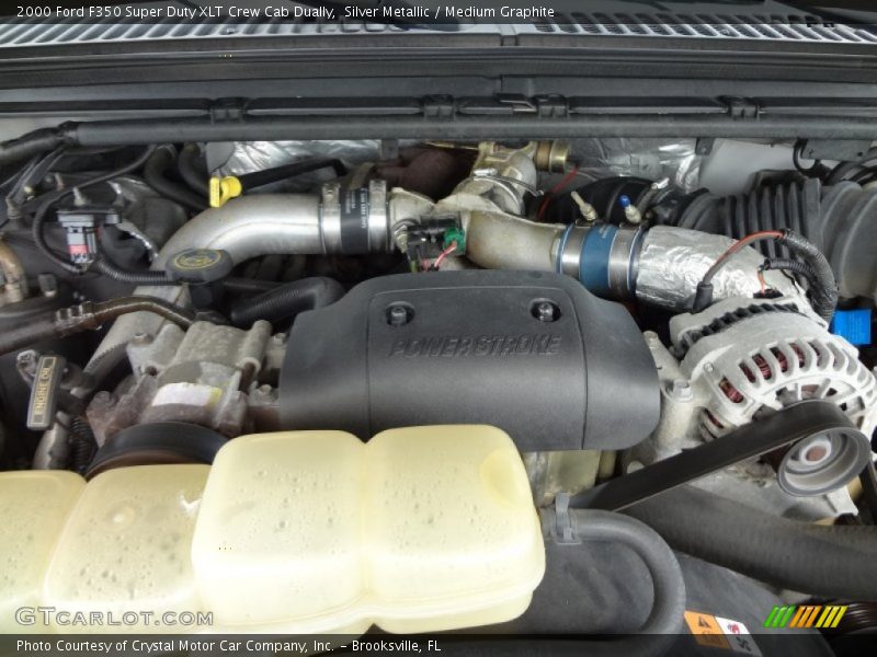 Silver Metallic / Medium Graphite 2000 Ford F350 Super Duty XLT Crew Cab Dually