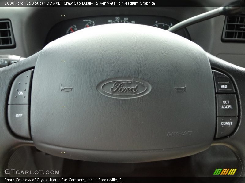 Silver Metallic / Medium Graphite 2000 Ford F350 Super Duty XLT Crew Cab Dually