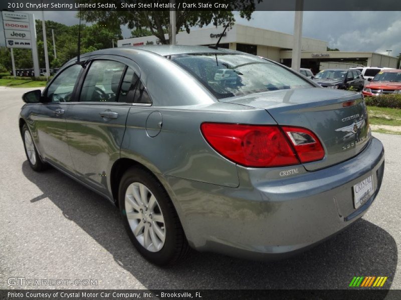 Silver Steel Metallic / Dark Slate Gray 2010 Chrysler Sebring Limited Sedan