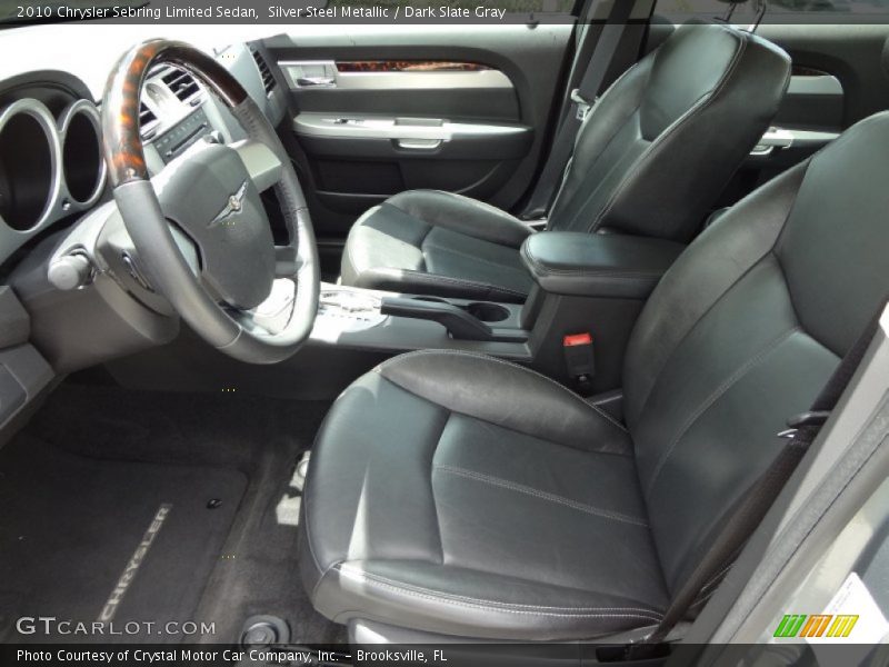 Silver Steel Metallic / Dark Slate Gray 2010 Chrysler Sebring Limited Sedan