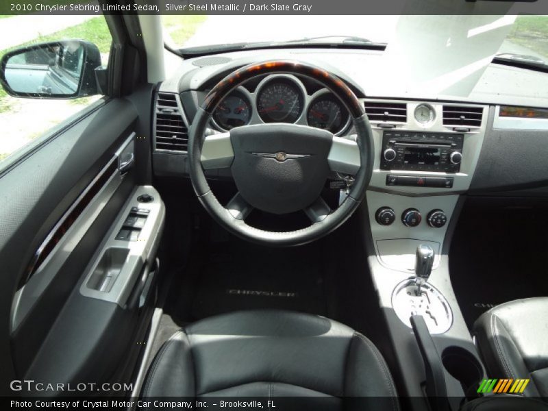 Silver Steel Metallic / Dark Slate Gray 2010 Chrysler Sebring Limited Sedan