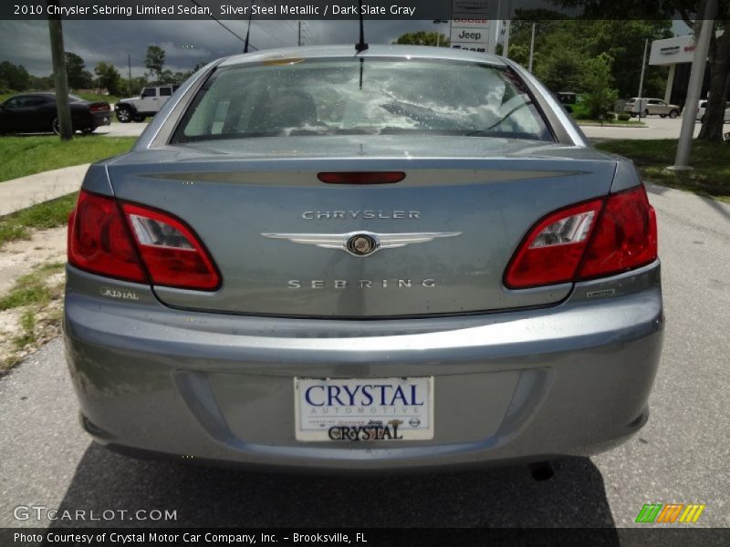 Silver Steel Metallic / Dark Slate Gray 2010 Chrysler Sebring Limited Sedan