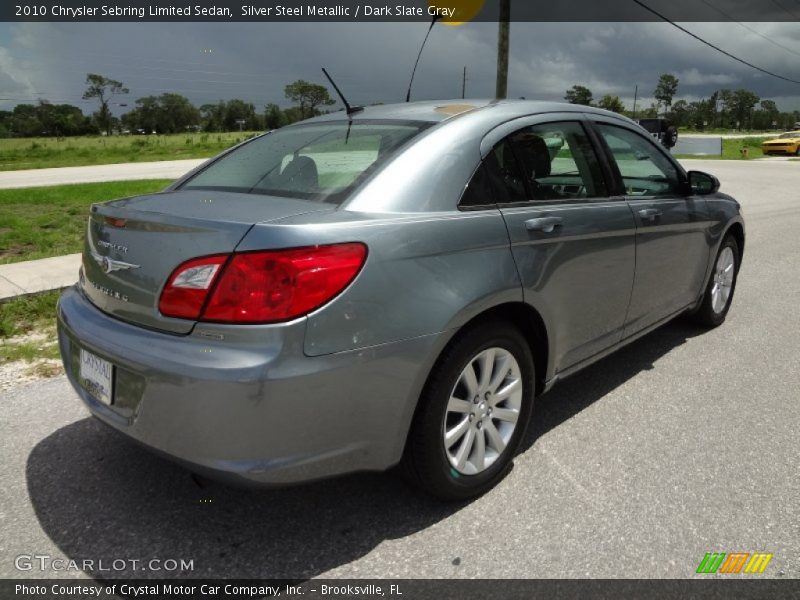 Silver Steel Metallic / Dark Slate Gray 2010 Chrysler Sebring Limited Sedan