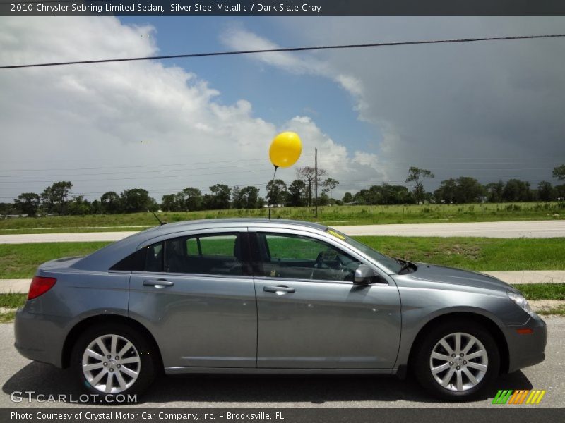 Silver Steel Metallic / Dark Slate Gray 2010 Chrysler Sebring Limited Sedan