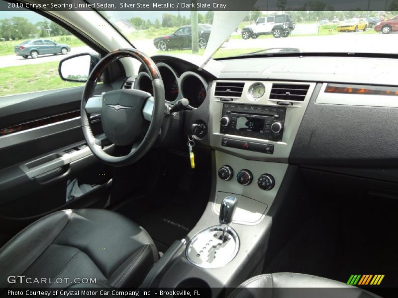Silver Steel Metallic / Dark Slate Gray 2010 Chrysler Sebring Limited Sedan