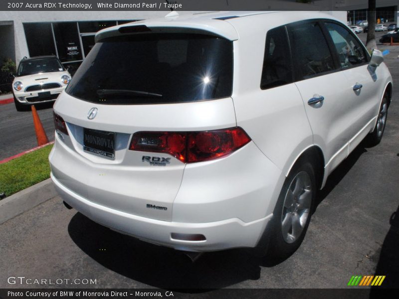White Diamond Pearl / Taupe 2007 Acura RDX Technology