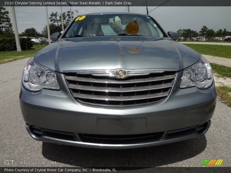 Silver Steel Metallic / Dark Slate Gray 2010 Chrysler Sebring Limited Sedan