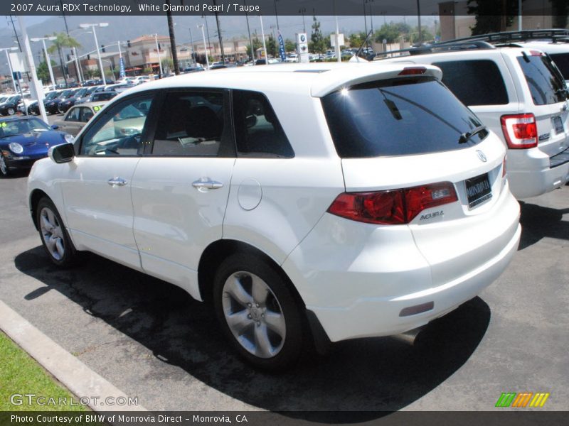 White Diamond Pearl / Taupe 2007 Acura RDX Technology