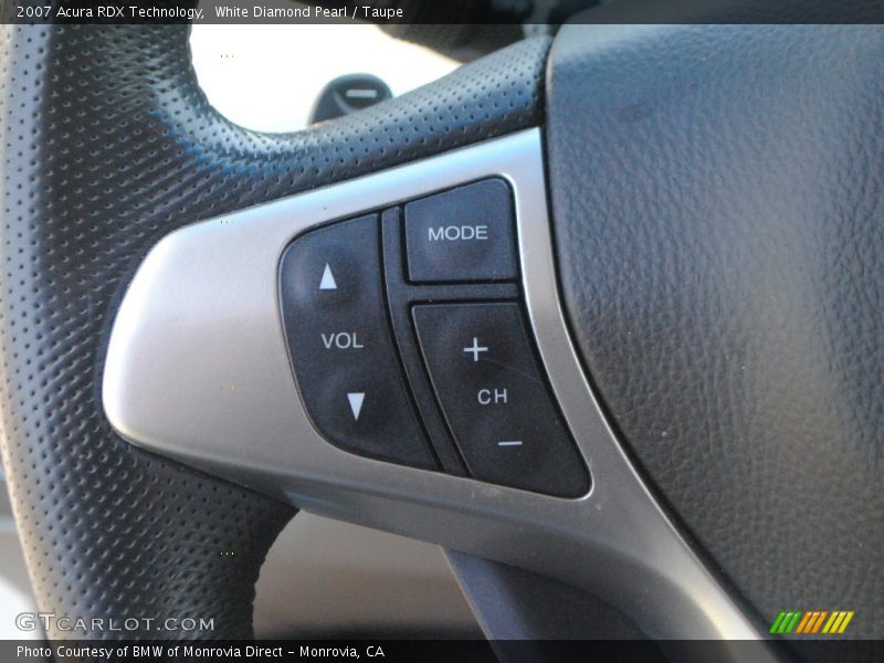 White Diamond Pearl / Taupe 2007 Acura RDX Technology
