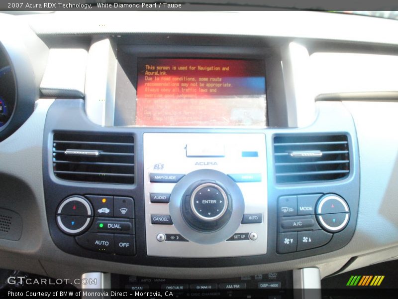 White Diamond Pearl / Taupe 2007 Acura RDX Technology