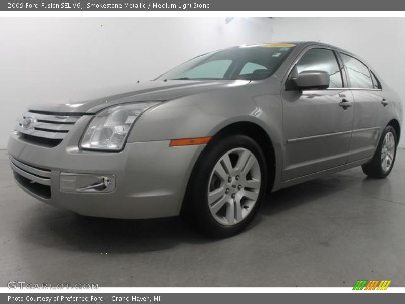 Smokestone Metallic / Medium Light Stone 2009 Ford Fusion SEL V6