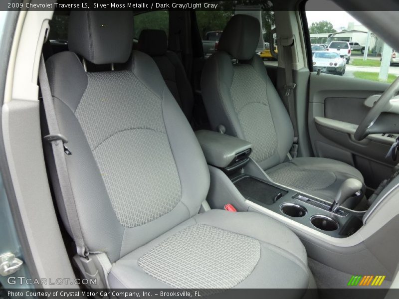 Silver Moss Metallic / Dark Gray/Light Gray 2009 Chevrolet Traverse LS
