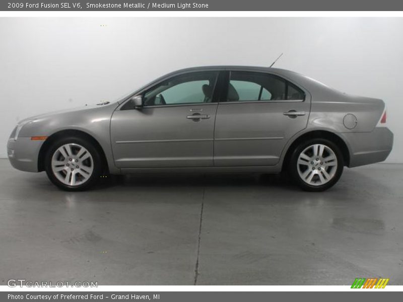 Smokestone Metallic / Medium Light Stone 2009 Ford Fusion SEL V6