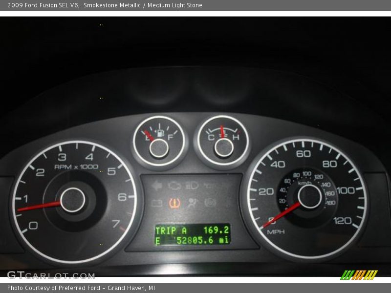 Smokestone Metallic / Medium Light Stone 2009 Ford Fusion SEL V6