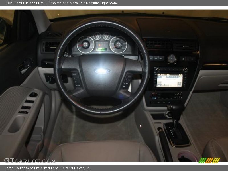Smokestone Metallic / Medium Light Stone 2009 Ford Fusion SEL V6