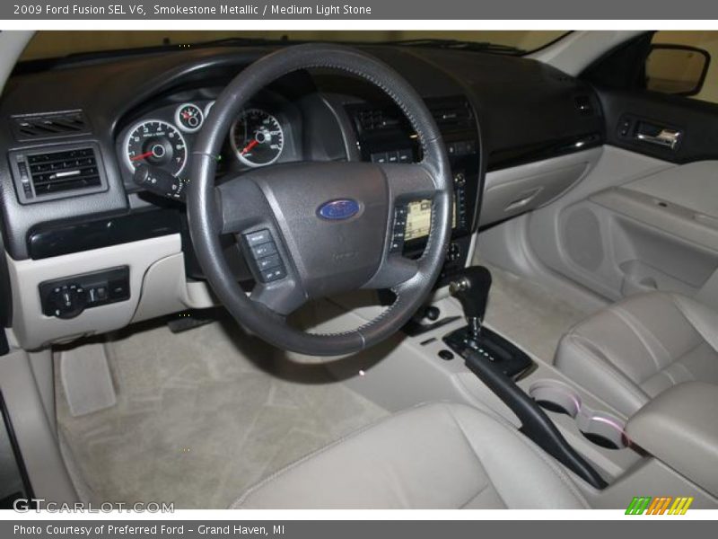 Smokestone Metallic / Medium Light Stone 2009 Ford Fusion SEL V6