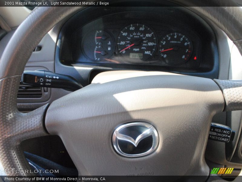 Light Sandalwood Metallic / Beige 2001 Mazda Protege LX