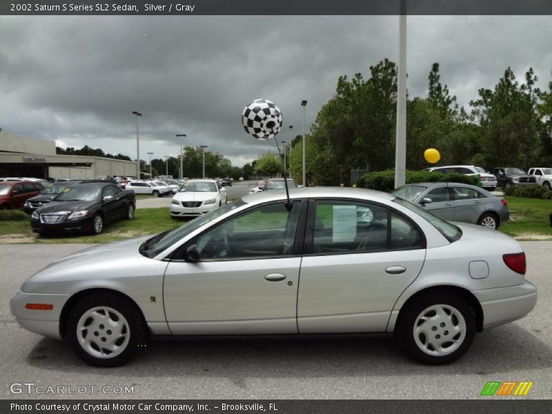 Silver / Gray 2002 Saturn S Series SL2 Sedan
