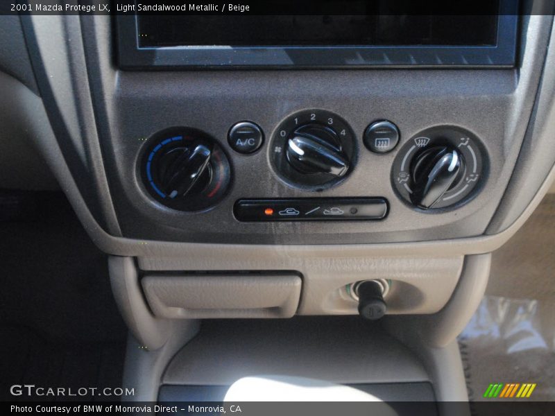 Light Sandalwood Metallic / Beige 2001 Mazda Protege LX