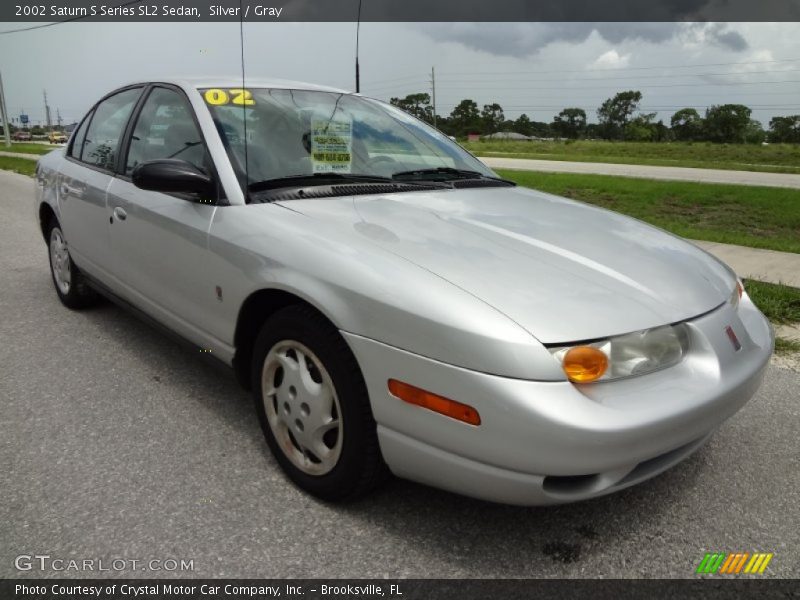 Silver / Gray 2002 Saturn S Series SL2 Sedan