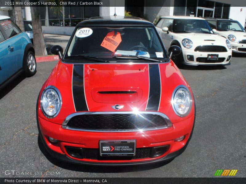 Chili Red / Carbon Black 2011 Mini Cooper S Hardtop