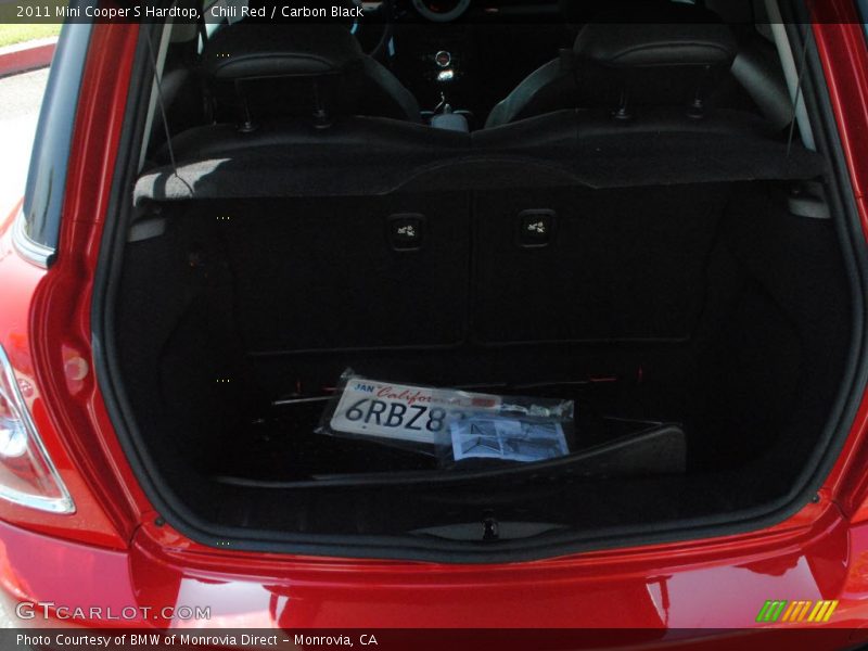 Chili Red / Carbon Black 2011 Mini Cooper S Hardtop