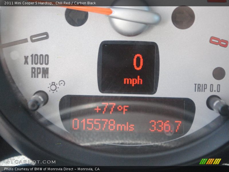 Chili Red / Carbon Black 2011 Mini Cooper S Hardtop