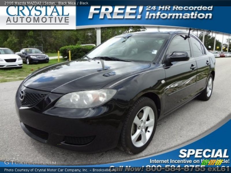 Black Mica / Black 2006 Mazda MAZDA3 i Sedan
