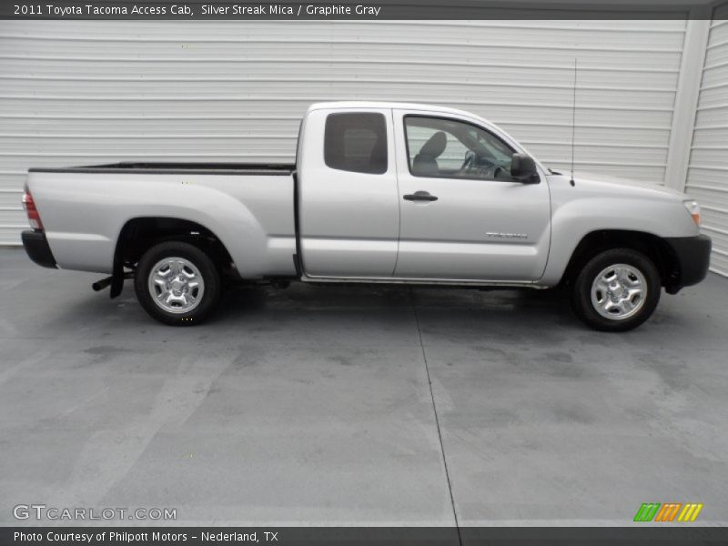 Silver Streak Mica / Graphite Gray 2011 Toyota Tacoma Access Cab