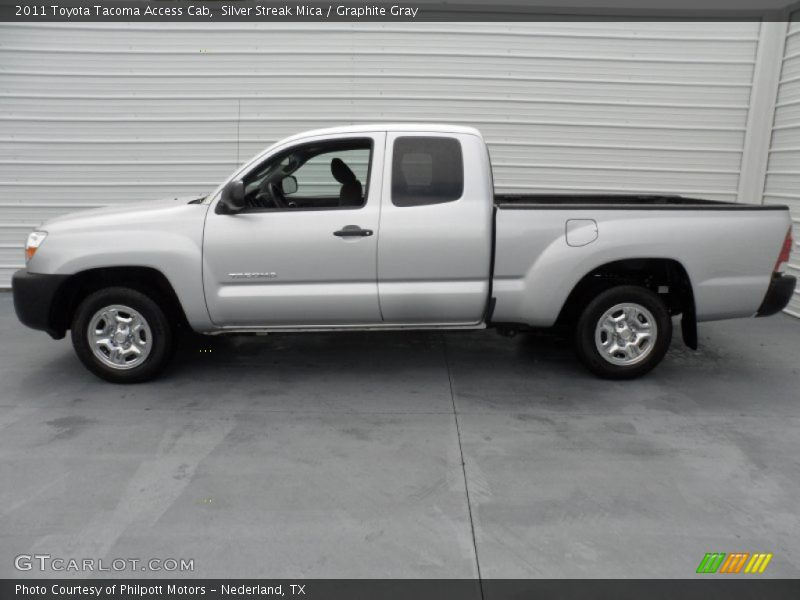 Silver Streak Mica / Graphite Gray 2011 Toyota Tacoma Access Cab
