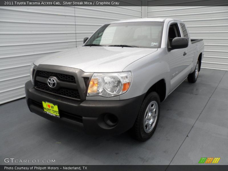 Silver Streak Mica / Graphite Gray 2011 Toyota Tacoma Access Cab