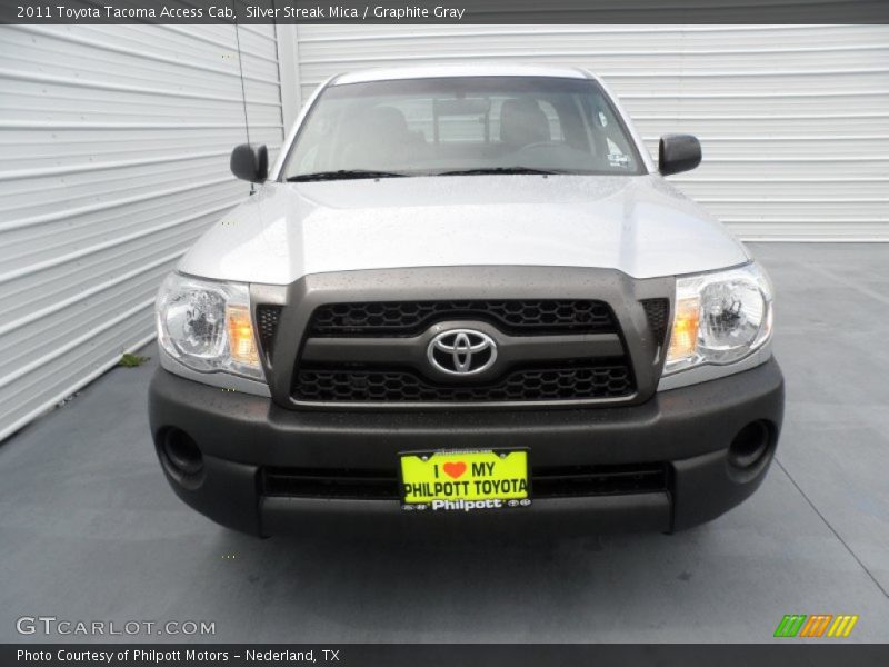 Silver Streak Mica / Graphite Gray 2011 Toyota Tacoma Access Cab