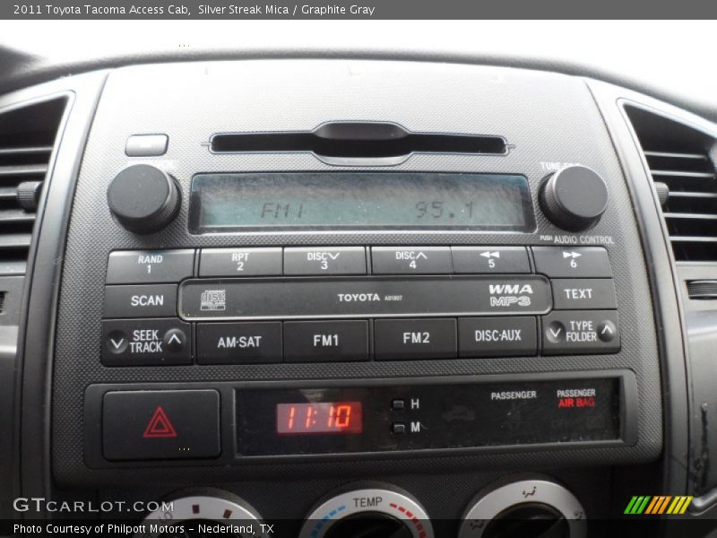 Silver Streak Mica / Graphite Gray 2011 Toyota Tacoma Access Cab