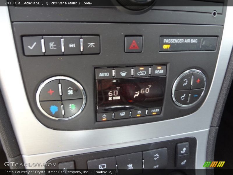 Quicksilver Metallic / Ebony 2010 GMC Acadia SLT
